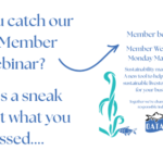 First Member Webinar launches new sustainable sourcing tool